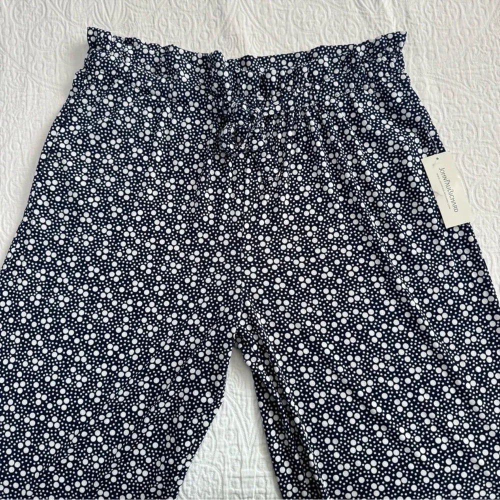 Women’s Polka Dot Blue And White loose Pants Business Casual L